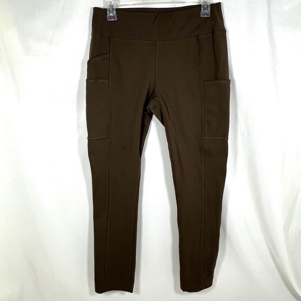 Carhartt Fitted Utility Leggings Pants Women's S Brown Workwear Pocket Stretch